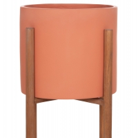 ΓΛΑΣΤΡΑ ΕΣΩΤ.ΧΩΡΟΥ RENTIL HM4684.08L FIBER CEMENT ΧΡΩΜΑ ΤΕΡΑΚΟΤΑ--ΒΑΣΗ TEAK Φ27x66Υ