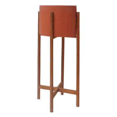 ΓΛΑΣΤΡΑ ΕΣΩΤ.ΧΩΡΟΥ RENTIL HM4684.08L FIBER CEMENT ΧΡΩΜΑ ΤΕΡΑΚΟΤΑ--ΒΑΣΗ TEAK Φ27x66Υ