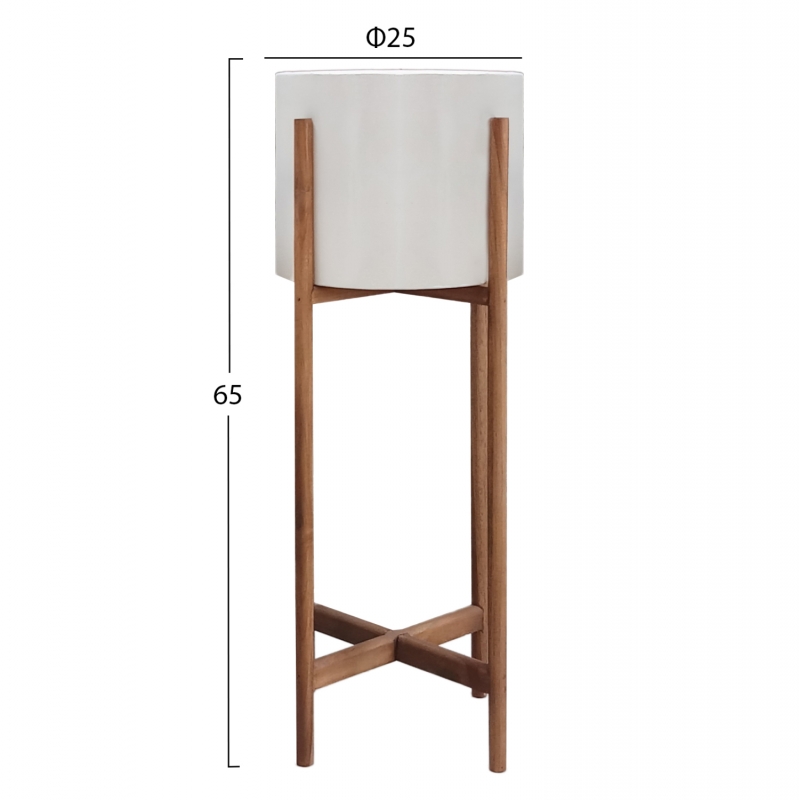 ΓΛΑΣΤΡΑ ΕΣΩΤ.ΧΩΡΟΥ RENTIL HM4684.02L FIBER CEMENT ΧΡΩΜΑ ΛΕΥΚΟ--ΒΑΣΗ TEAK Φ27x66Υεκ