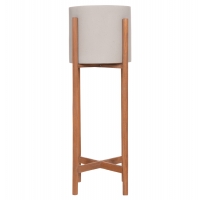 ΓΛΑΣΤΡΑ ΕΣΩΤ.ΧΩΡΟΥ RENTIL HM4684.03L FIBER CEMENT ΧΡΩΜΑ ΓΚΡΙ--ΒΑΣΗ TEAK Φ27x66Υ