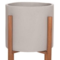 ΓΛΑΣΤΡΑ ΕΣΩΤ.ΧΩΡΟΥ RENTIL HM4684.03L FIBER CEMENT ΧΡΩΜΑ ΓΚΡΙ--ΒΑΣΗ TEAK Φ27x66Υ