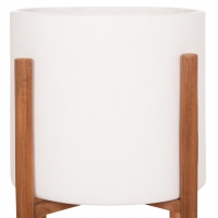 ΓΛΑΣΤΡΑ ΕΣΩΤ.ΧΩΡΟΥ RENTIL HM4684.02S FIBER CEMENT ΧΡΩΜΑ ΛΕΥΚΟ--ΒΑΣΗ TEAK Φ27x56Υ