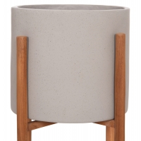 ΓΛΑΣΤΡΑ ΕΣΩΤ.ΧΩΡΟΥ RENTIL HM4684.03S FIBER CEMENT ΧΡΩΜΑ ΓΚΡΙ--ΒΑΣΗ TEAK Φ27x56Υ