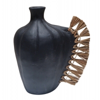 ΕΠΙΤΡΑΠΕΖΙΟ ΔΙΑΚΟΣΜΗΤΙΚΟ JEBB HM4689.01 ΜΑΥΡΗ ΤΕΡΑΚΟΤΑ & GRASS--23.5x16x33Υεκ.