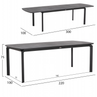 ΣΕΤ ΤΡΑΠΕΖΑΡΙΑΣ ΕΞ.ΧΩΡΟΥ 6 ΘΕΣΕΩΝ ELARA HM10726.01 ΓΚΡΙ ΑΛΟΥΜΙΝΙΟ-ΕΠΕΚΤΕΙΝΟΜΕΝΟ ΤΡΑΠΕΖΙ
