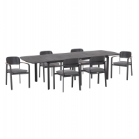 ΣΕΤ ΤΡΑΠΕΖΑΡΙΑΣ ΕΞ.ΧΩΡΟΥ 6 ΘΕΣΕΩΝ ELARA HM10726.01 ΓΚΡΙ ΑΛΟΥΜΙΝΙΟ-ΕΠΕΚΤΕΙΝΟΜΕΝΟ ΤΡΑΠΕΖΙ