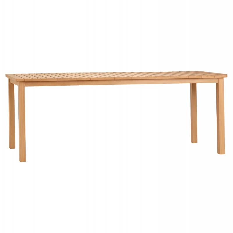 ΤΡΑΠΕΖΙ ΟΡΘΟΓΩΝΙΟ FINTO HM6616 ΞΥΛΟ TEAK--ΦΥΣΙΚΟ 200x100x75Υεκ.