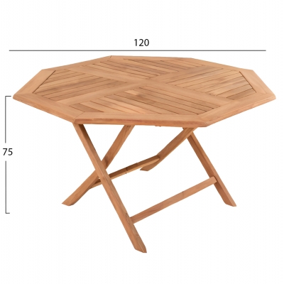 ΤΡΑΠΕΖΙ ΠΟΛΥΓΩΝΟ ΠΤΥΣΣΟΜΕΝΟ KARLIN HM6618 ΞΥΛΟ TEAK ΣΕ ΦΥΣΙΚΟ ΧΡΩΜΑ 120x120x75Yεκ. ΤΡΑΠΕΖΙ ΠΟΛΥΓΩΝΟ ΠΤΥΣΣΟΜΕΝΟ KARLIN HM6618 ΞΥΛΟ TEAK ΣΕ ΦΥΣΙΚΟ ΧΡΩΜΑ 120x120x75Yεκ.