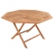 ΤΡΑΠΕΖΙ ΠΟΛΥΓΩΝΟ ΠΤΥΣΣΟΜΕΝΟ KARLIN HM6618 ΞΥΛΟ TEAK ΣΕ ΦΥΣΙΚΟ ΧΡΩΜΑ 120x120x75Yεκ.