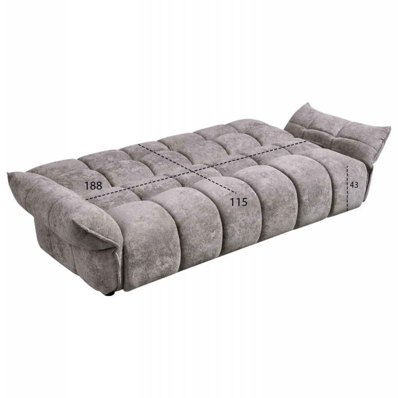 ΚΑΝΑΠΕΣ ΚΡΕΒΑΤΙ MELU HM3314.01 ΓΚΡΙ ΥΦΑΣΜΑ--ΚΑΘΙΣΜΑ POCKET SPRINGS 240-250x90x85Υεκ. ΚΑΝΑΠΕΣ ΚΡΕΒΑΤΙ MELU HM3314.01 ΓΚΡΙ ΥΦΑΣΜΑ--ΚΑΘΙΣΜΑ POCKET SPRINGS 240-250x90x85Υεκ.