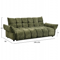 ΚΑΝΑΠΕΣ ΚΡΕΒΑΤΙ MELU HM3314.03 ΠΡΑΣΙΝΟ ΥΦΑΣΜΑ--ΚΑΘΙΣΜΑ POCKET SPRINGS 245x90x85Υεκ ΚΑΝΑΠΕΣ ΚΡΕΒΑΤΙ MELU HM3314.03 ΠΡΑΣΙΝΟ ΥΦΑΣΜΑ--ΚΑΘΙΣΜΑ POCKET SPRINGS 245x90x85Υεκ