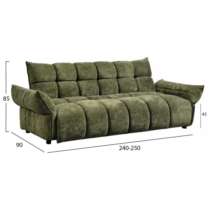 ΚΑΝΑΠΕΣ ΚΡΕΒΑΤΙ MELU HM3314.03 ΠΡΑΣΙΝΟ ΥΦΑΣΜΑ--ΚΑΘΙΣΜΑ POCKET SPRINGS 245x90x85Υεκ ΚΑΝΑΠΕΣ ΚΡΕΒΑΤΙ MELU HM3314.03 ΠΡΑΣΙΝΟ ΥΦΑΣΜΑ--ΚΑΘΙΣΜΑ POCKET SPRINGS 245x90x85Υεκ