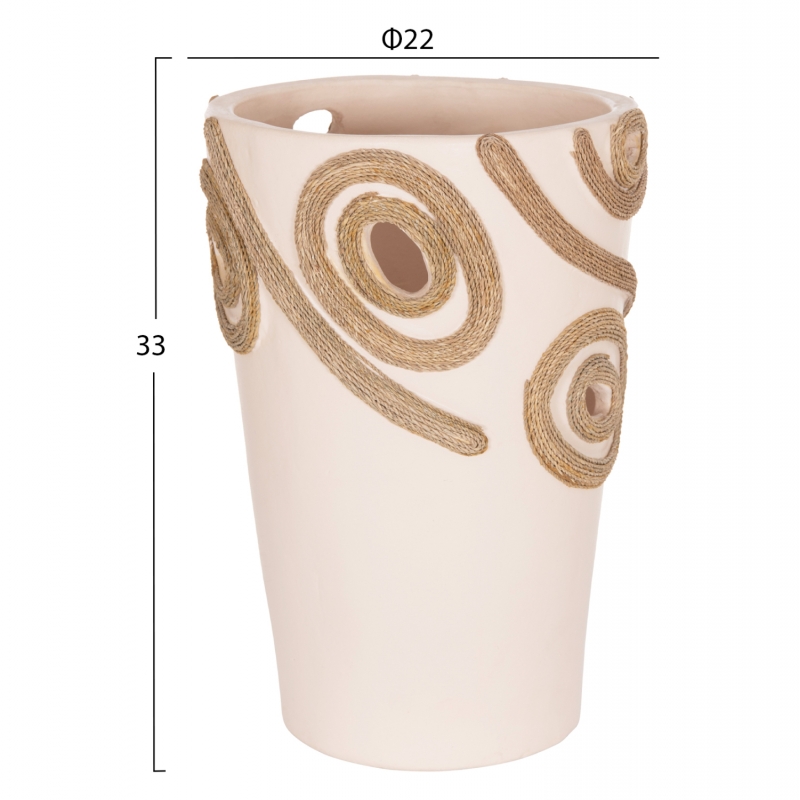 ΕΠΙΤΡΑΠΕΖΙΟ ΔΙΑΚΟΣΜΗΤΙΚΟ ΒΑΖΟ DEAN HM4677.02L ΤΕΡΑΚΟΤΑ ΣΕ ΚΡΕΜ--Φ22x33Υεκ. ΕΠΙΤΡΑΠΕΖΙΟ ΔΙΑΚΟΣΜΗΤΙΚΟ ΒΑΖΟ DEAN HM4677.02L ΤΕΡΑΚΟΤΑ ΣΕ ΚΡΕΜ--Φ22x33Υεκ.