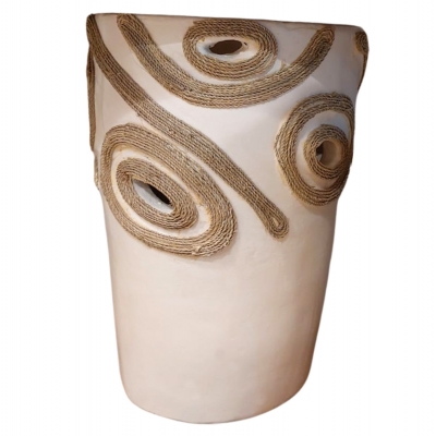 ΕΠΙΤΡΑΠΕΖΙΟ ΔΙΑΚΟΣΜΗΤΙΚΟ ΒΑΖΟ DEAN HM4677.02L ΤΕΡΑΚΟΤΑ ΣΕ ΚΡΕΜ--Φ22x33Υεκ.