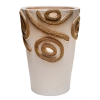 ΕΠΙΤΡΑΠΕΖΙΟ ΔΙΑΚΟΣΜΗΤΙΚΟ ΒΑΖΟ DEAN HM4677.02S ΤΕΡΑΚΟΤΑ ΣΕ ΚΡΕΜ--Φ19x25Υεκ.