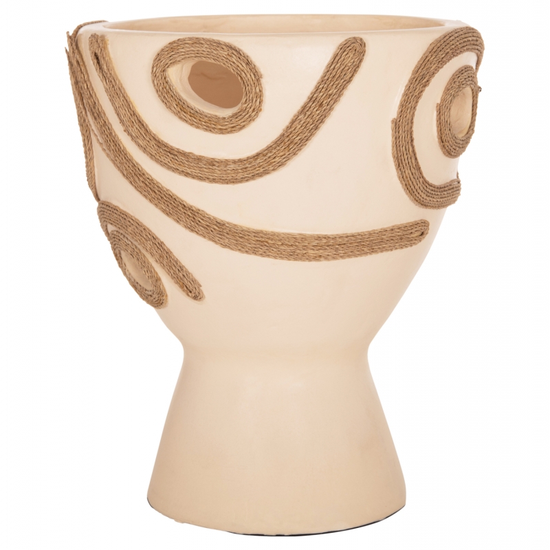 ΕΠΙΤΡΑΠΕΖΙΟ ΔΙΑΚΟΣΜΗΤΙΚΟ ΒΑΖΟ DEAN HM4678.02 ΤΕΡΑΚΟΤΑ ΣΕ ΚΡΕΜ--Φ25x28Υεκ.