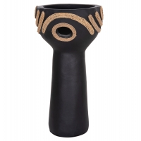 ΕΠΙΤΡΑΠΕΖΙΟ ΔΙΑΚΟΣΜΗΤΙΚΟ DEAN HM4679.01 ΜΑΥΡΗ ΤΕΡΑΚΟΤΑ & ΣΧΟΙΝΙ AGEL Φ18x35Υεκ