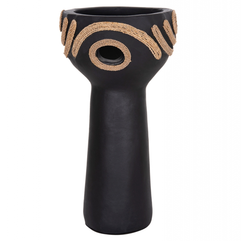 ΕΠΙΤΡΑΠΕΖΙΟ ΔΙΑΚΟΣΜΗΤΙΚΟ DEAN HM4679.01 ΜΑΥΡΗ ΤΕΡΑΚΟΤΑ & ΣΧΟΙΝΙ AGEL Φ18x35Υεκ