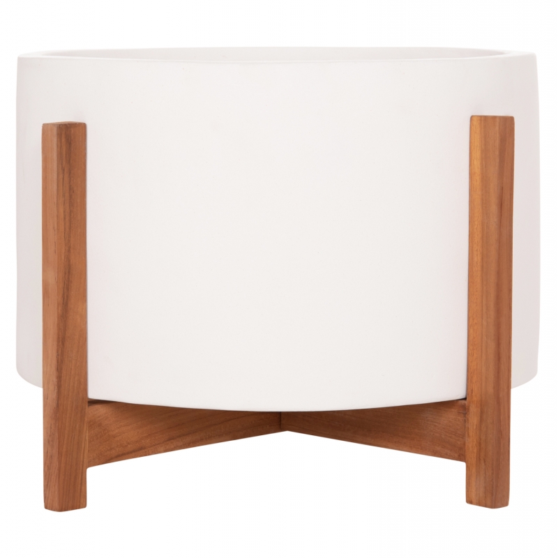 ΓΛΑΣΤΡΑ ΕΣΩΤ.ΧΩΡΟΥ HOFF HM4682.02L FIBER CEMENT ΛΕΥΚΟ-TEAK ΒΑΣΗ Φ50x35Υεκ