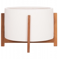 ΓΛΑΣΤΡΑ ΕΣΩΤ.ΧΩΡΟΥ HOFF HM4682.02L FIBER CEMENT ΛΕΥΚΟ-TEAK ΒΑΣΗ Φ50x35Υεκ