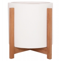 ΓΛΑΣΤΡΑ ΕΣΩΤ.ΧΩΡΟΥ HOFF HM4682.02M FIBER CEMENT ΛΕΥΚΟ-TEAK ΒΑΣΗ Φ40x39Υεκ