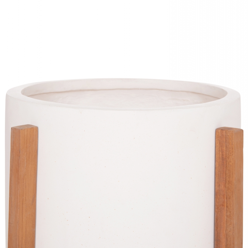 ΓΛΑΣΤΡΑ ΕΣΩΤ.ΧΩΡΟΥ HOFF HM4682.02M FIBER CEMENT ΛΕΥΚΟ-TEAK ΒΑΣΗ Φ40x39Υεκ