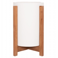 ΓΛΑΣΤΡΑ ΕΣΩΤ.ΧΩΡΟΥ HOFF HM4682.02S FIBER CEMENT ΛΕΥΚΟ-TEAK ΒΑΣΗ Φ33x42Υεκ