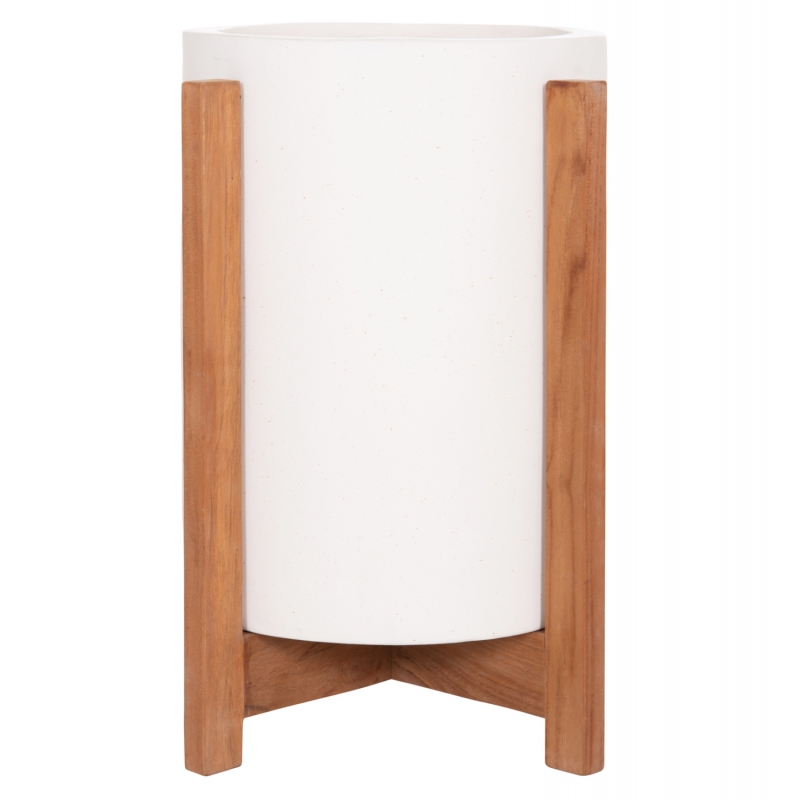 ΓΛΑΣΤΡΑ ΕΣΩΤ.ΧΩΡΟΥ HOFF HM4682.02S FIBER CEMENT ΛΕΥΚΟ-TEAK ΒΑΣΗ Φ33x42Υεκ