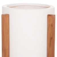 ΓΛΑΣΤΡΑ ΕΣΩΤ.ΧΩΡΟΥ HOFF HM4682.02S FIBER CEMENT ΛΕΥΚΟ-TEAK ΒΑΣΗ Φ33x42Υεκ