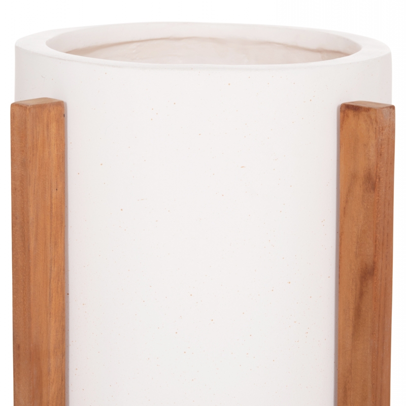 ΓΛΑΣΤΡΑ ΕΣΩΤ.ΧΩΡΟΥ HOFF HM4682.02S FIBER CEMENT ΛΕΥΚΟ-TEAK ΒΑΣΗ Φ33x42Υεκ