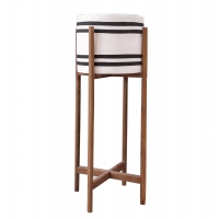 ΓΛΑΣΤΡΑ-ΚΑΣΠΟ ΕΣΩΤ.ΧΩΡΟΥ RENTIL HM4683M FIBER CEMENT ΛΕΥΚΟ/ΜΑΥΡΟ--ΒΑΣΗ TEAK Φ25x55Υεκ