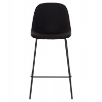 ΣΚΑΜΠΟ ΜΠΑΡ VINCENT HM9298.24 ΜΕΣΑΙΟΥ ΥΨΟΥΣ-ΜΑΥΡΟ ΥΦΑΣΜΑ-ΜΕΤΑΛΛΙΚΑ ΠΟΔΙΑ 43x50x92,5Υεκ