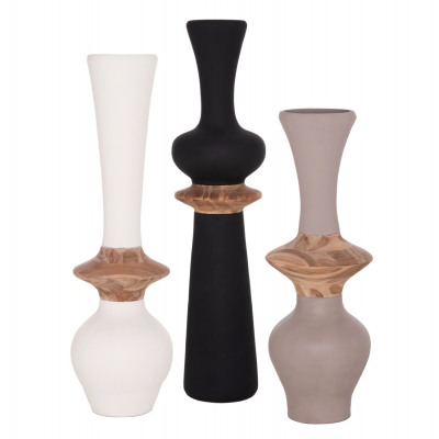 ΣΕΤ 3ΤΜΧ ΔΙΑΚΟΣΜΗΤΙΚΑ ΒΑΖΑ ΔΑΠΕΔΟΥ NEBULA HM21139.01 FIBER CEMENT-ΞΥΛΟ ΤΕΑΚ