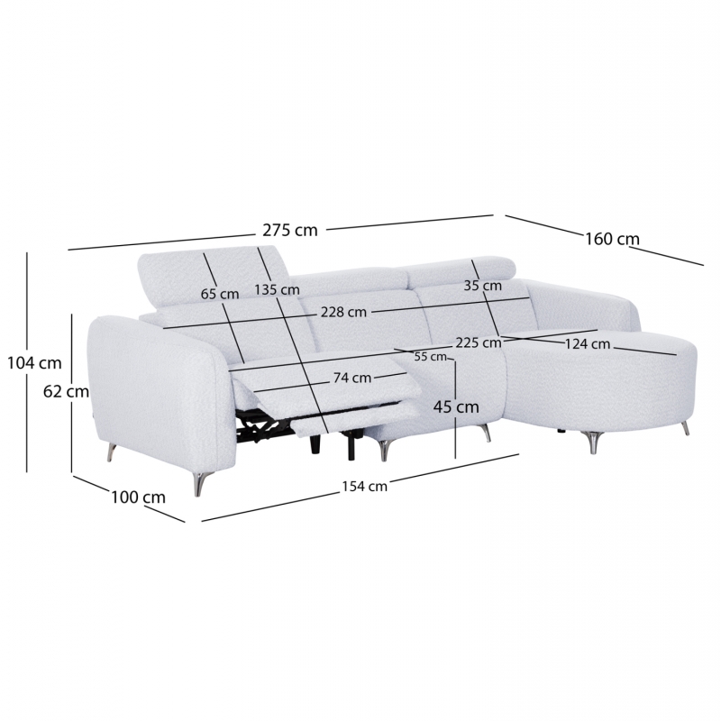 ΚΑΝΑΠΕΣ ΔΕΞΙΑ ΓΩΝΙΑ 3Θ ΜΕ RECLINE VALENTE HM3317.01R ΑΝΟΙΧΤΟ ΓΚΡΙ ΥΦΑΣΜΑ 275x160x104Yεκ ΚΑΝΑΠΕΣ ΔΕΞΙΑ ΓΩΝΙΑ 3Θ ΜΕ RECLINE VALENTE HM3317.01R ΑΝΟΙΧΤΟ ΓΚΡΙ ΥΦΑΣΜΑ 275x160x104Yεκ