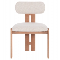 ΚΑΡΕΚΛΑ ΤΡΑΠΕΖΑΡΙΑΣ KARVO HM18252.01 ΜΠΕΖ ΥΦΑΣΜΑ--ΞΥΛΟ ΟΞΙΑΣ 57x50x79Υεκ