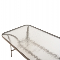 ΣΕΤ ΤΡΑΠΕΖΑΡΙΑΣ 5ΤΜΧ BRUNO HM10727.04 ΚΑΡΕΚΛΕΣ ΜΕΤΑΛΛΙΚΕΣ & ΤΡΑΠΕΖΙ 140x80εκ ΣΑΜΠΑΝΙ