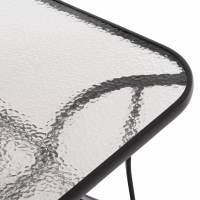 ΣΕΤ ΤΡΑΠΕΖΑΡΙΑΣ 5ΤΜΧ BRUNO HM10729.03 ΚΑΡΕΚΛΕΣ ΜΕΤΑΛΛΙΚΕΣ & ΤΡΑΠΕΖΙ 150x90εκ ΜΑΥΡΟ