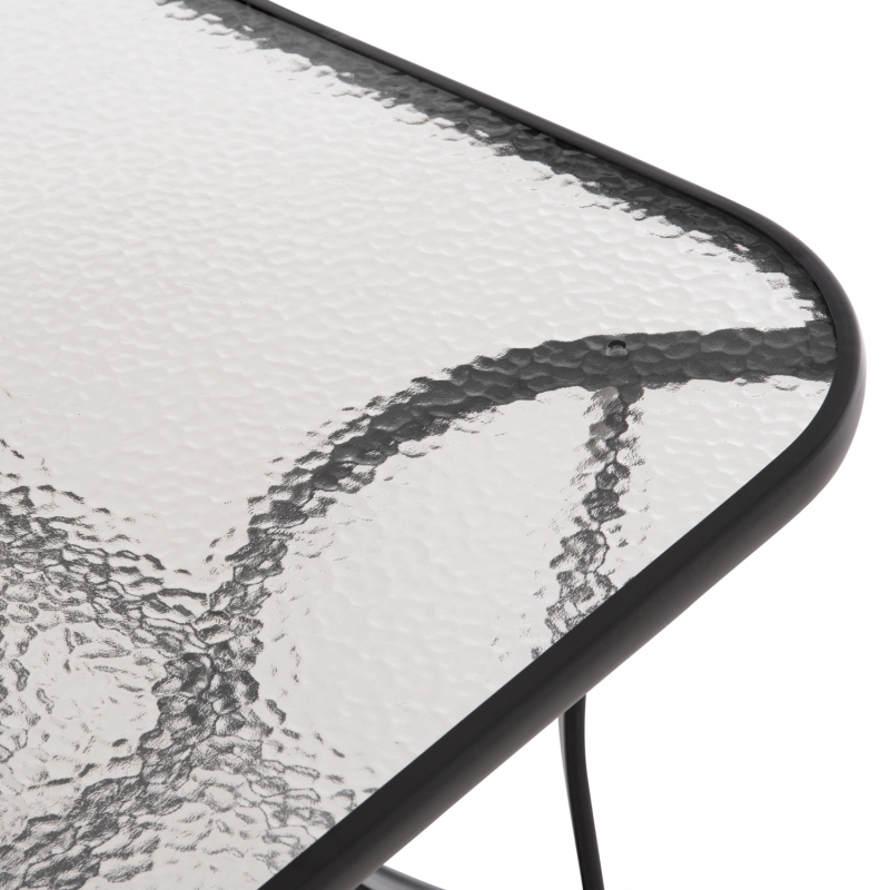 ΣΕΤ ΤΡΑΠΕΖΑΡΙΑΣ 5ΤΜΧ BRUNO HM10729.03 ΚΑΡΕΚΛΕΣ ΜΕΤΑΛΛΙΚΕΣ & ΤΡΑΠΕΖΙ 150x90εκ ΜΑΥΡΟ