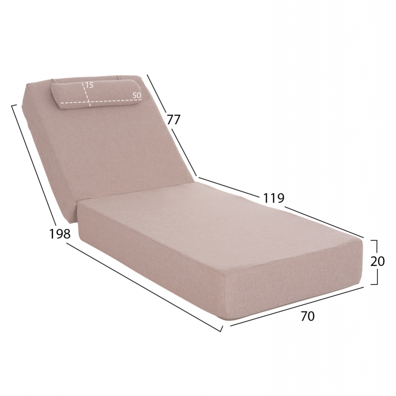 ΞΑΠΛΩΣΤΡΑ IKARIA HM10717.02 ΠΕΥΚΟ ΦΥΣΙΚΟ-OLEFIN ΣΕ ΜΠΕΖ-ΜΕ ΜΑΞΙΛΑΡΙ 20εκ.