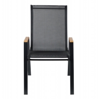 ΠΟΛΥΘΡΟΝΑ ΕΞ.ΧΩΡΟΥ LEONE HM6429.03 ΜΕΤΑΛΛΙΚΗ ΜΑΥΡΗ--TEXTILENE ΜΑΥΡΟ 54x74x91Υεκ