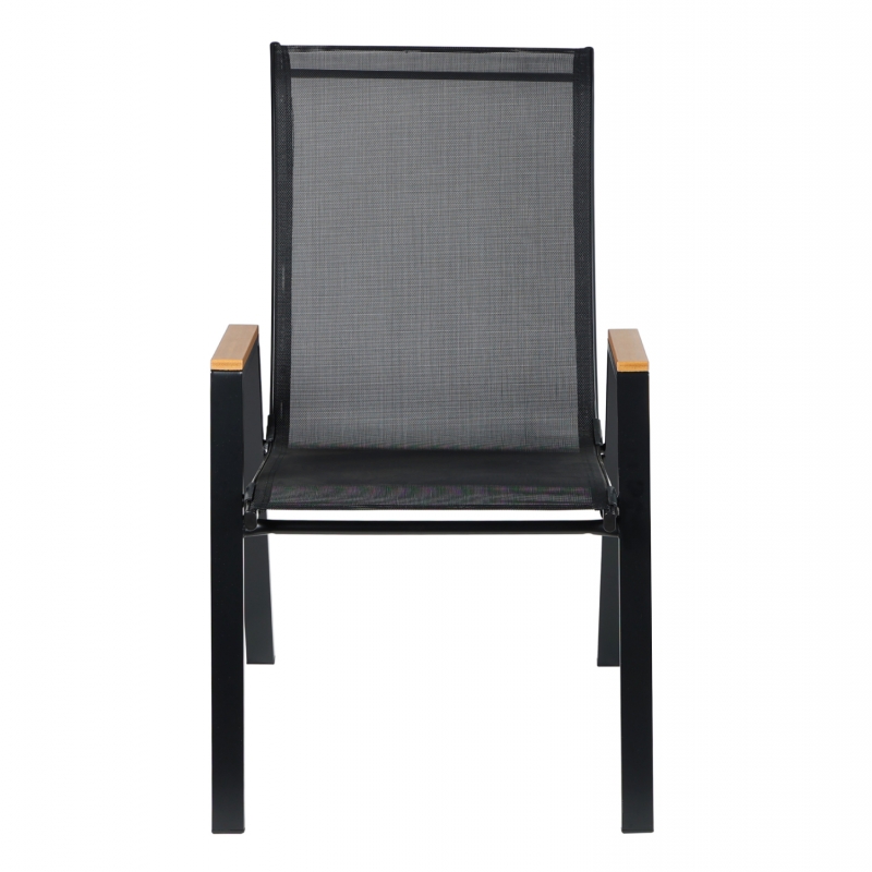 ΠΟΛΥΘΡΟΝΑ ΕΞ.ΧΩΡΟΥ LEONE HM6429.03 ΜΕΤΑΛΛΙΚΗ ΜΑΥΡΗ--TEXTILENE ΜΑΥΡΟ 54x74x91Υεκ