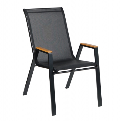 ΠΟΛΥΘΡΟΝΑ ΕΞ.ΧΩΡΟΥ LEONE HM6429.03 ΜΕΤΑΛΛΙΚΗ ΜΑΥΡΗ--TEXTILENE ΜΑΥΡΟ 54x74x91Υεκ