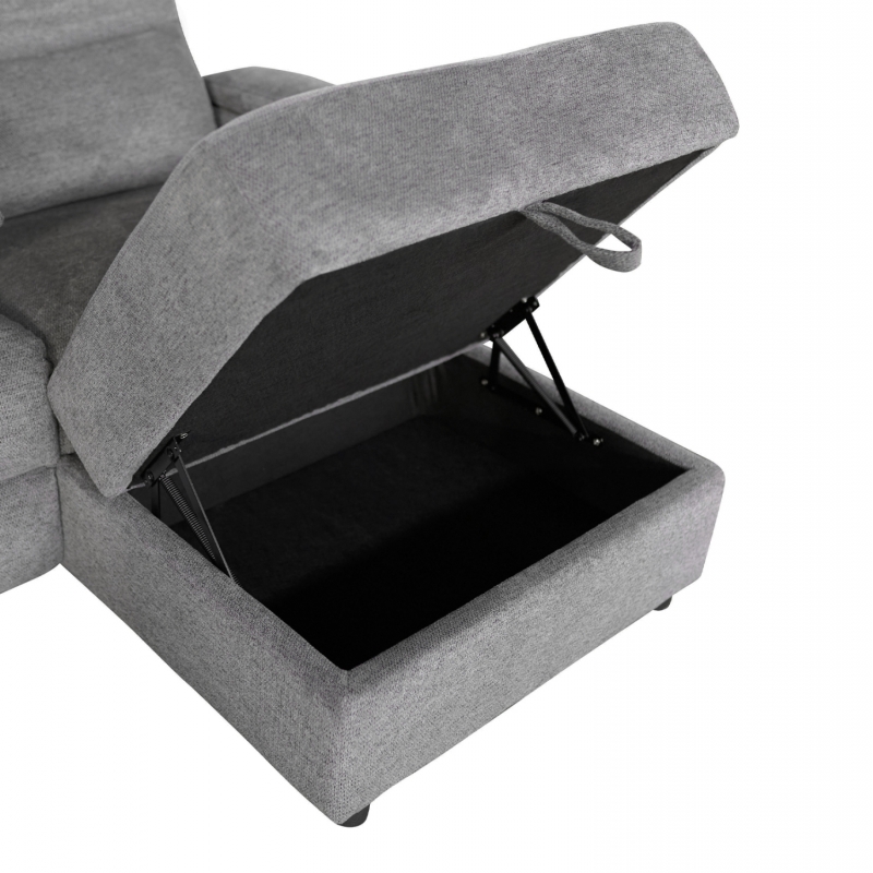 ΣΕΤ ΚΑΝΑΠΕΣ-ΠΟΛΥΘΡΟΝΑ RELAX SYNTHIA HM10736.03 ΓΚΡΙ ΥΦΑΣΜΑ-ΗΛ.ΑΝΑΚΛΙΣΗ [R]