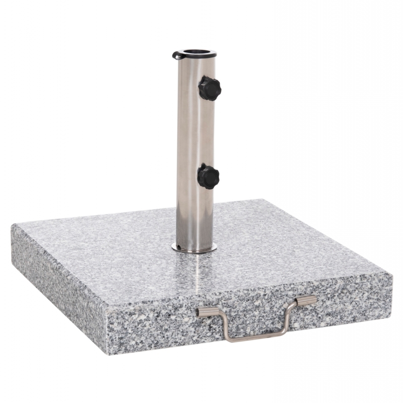 ΒΑΣΗ ΟΜΠΡΕΛΑΣ ΓΡΑΝΙΤΗ 40KG ΜΕ ΧΕΡΟΥΛΙ & ΡΟΔΕΣ HM6564--ΣΩΛΗΝΑΣ ΔΙΑΜΕΤΡΟΥ Φ48