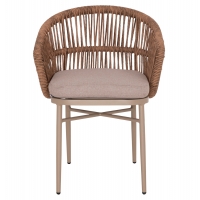 ΠΟΛΥΘΡΟΝΑ ΑΛΟΥΜΙΝΙΟΥ ORIN HM6265.03 ΚΑΠΟΥΤΣΙΝΟ- P.E.RATTAN ΣΕ ΦΥΣΙΚΟ 58x61x75Υεκ.