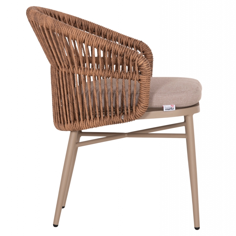 ΠΟΛΥΘΡΟΝΑ ΑΛΟΥΜΙΝΙΟΥ ORIN HM6265.03 ΚΑΠΟΥΤΣΙΝΟ- P.E.RATTAN ΣΕ ΦΥΣΙΚΟ 58x61x75Υεκ.