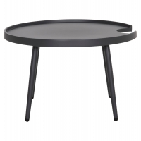 ΤΡΑΠΕΖΙ ΜΕΣΗΣ ΣΤΡΟΓΓΥΛΟ ΕΞ.ΧΩΡΟΥ TEROC HM6434.01 ΑΛΟΥΜΙΝΙΟ ΓΚΡΙ Φ70x44Υεκ