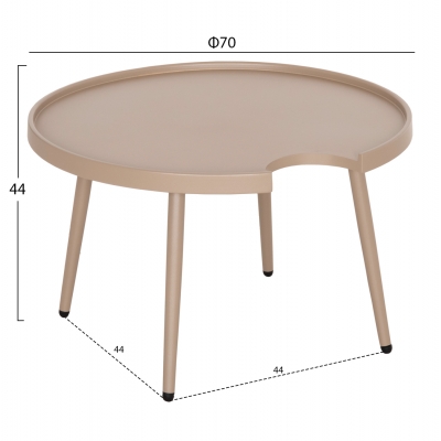 ΤΡΑΠΕΖΙ ΜΕΣΗΣ ΣΤΡΟΓΓΥΛΟ ΕΞ.ΧΩΡΟΥ TEROC HM6434.03 ΑΛΟΥΜΙΝΙΟ ΚΑΠΟΥΤΣΙΝΟ Φ70x44Υεκ ΤΡΑΠΕΖΙ ΜΕΣΗΣ ΣΤΡΟΓΓΥΛΟ ΕΞ.ΧΩΡΟΥ TEROC HM6434.03 ΑΛΟΥΜΙΝΙΟ ΚΑΠΟΥΤΣΙΝΟ Φ70x44Υεκ