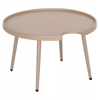 ΤΡΑΠΕΖΙ ΜΕΣΗΣ ΣΤΡΟΓΓΥΛΟ ΕΞ.ΧΩΡΟΥ TEROC HM6434.03 ΑΛΟΥΜΙΝΙΟ ΚΑΠΟΥΤΣΙΝΟ Φ70x44Υεκ