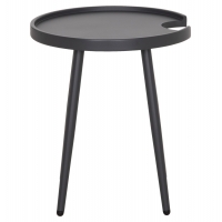 ΤΡΑΠΕΖΙ ΒΟΗΘΗΤΙΚΟ ΣΤΡΟΓΓΥΛΟ ΕΞ.ΧΩΡΟΥ TEROC HM6433.01 ΑΛΟΥΜΙΝΙΟ ΓΚΡΙ Φ47x53Υεκ